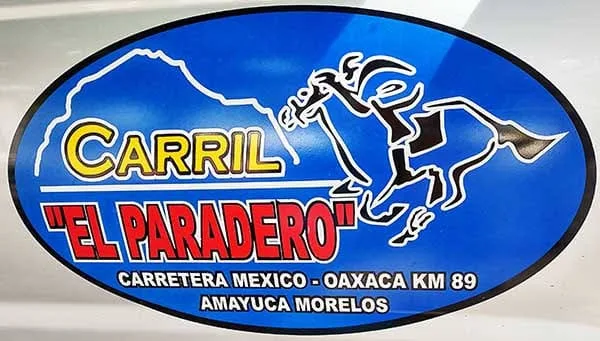 Logotipo del Carril El Paradero, carretera México–Oaxaca km 89